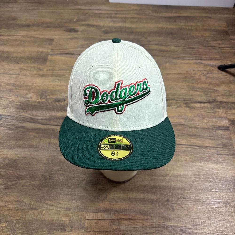 Dodgers 59FIFTY Cap in Green and Cream